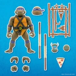 [PRE-ORDER MAYO 2021] SUPER 7 TORTUGAS NINJA ULTIMATES DONATELLO – 18 CM -Character Model x sup7 de tmntw04 don 01 b