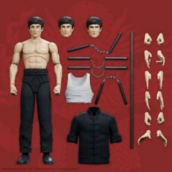 [PRE-ORDER ENERO 2023] SUPER 7 BRUCE LEE ULTIMATES BRUCE THE WARRIOR – 18 CM -Character Model x sup7 ul bleew01 lee 01 f