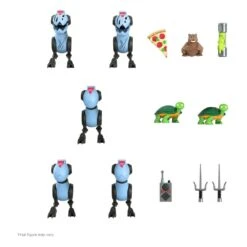 [PRE-ORDER NOVIEMBRE 2022] SUPER 7 TORTUGAS NINJA PACK 5 ULTIMATES MOUSERS – 8 CM -Character Model x sup7 ul tmntw06 bax 01